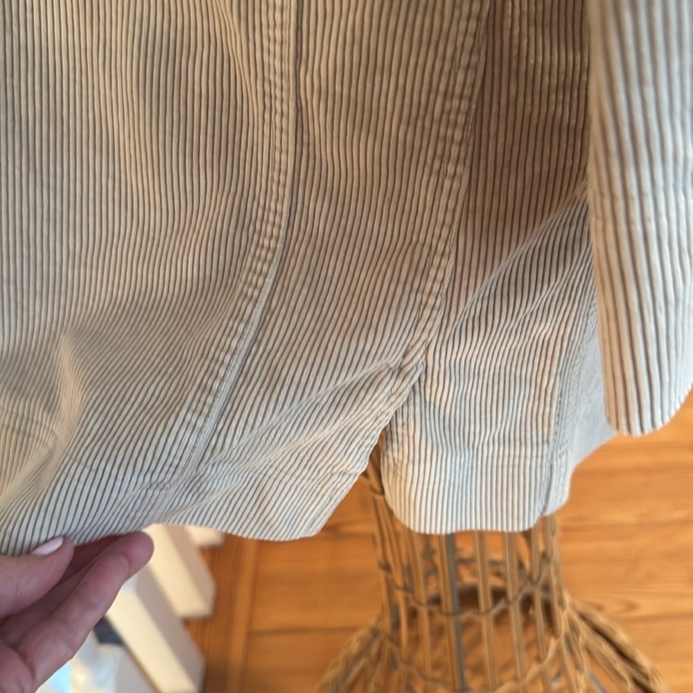 Saint Laurent rive gauche Paris. Vintage Made in France beige corduroy dress - Picture 4 of 8